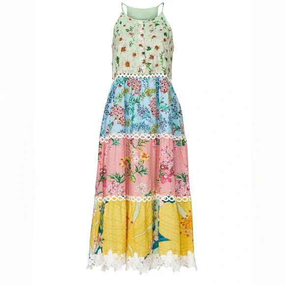 Dresses | Farm Rio Mixed Floral Halter Dress Size L | Poshmark Dresses | Farm Rio Mixed Floral Halter Dress Size L | Poshmark